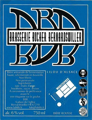 etiquette BRASSERIE BUCHER BERNARDSWILLER 06