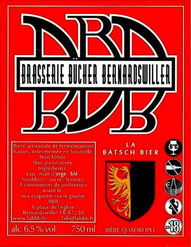 etiquette BRASSERIE BUCHER BERNARDSWILLER 07