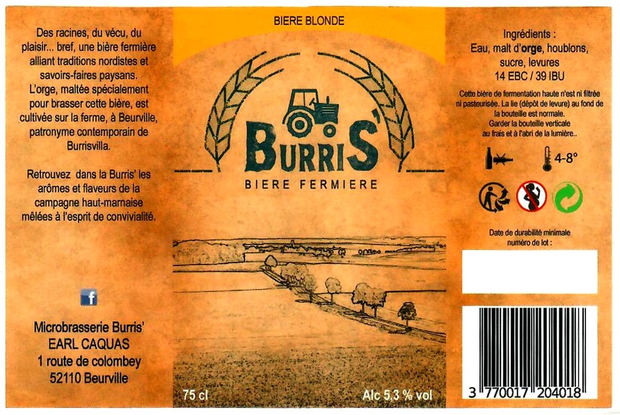 etiquette BRASSERIE BURRIS 03