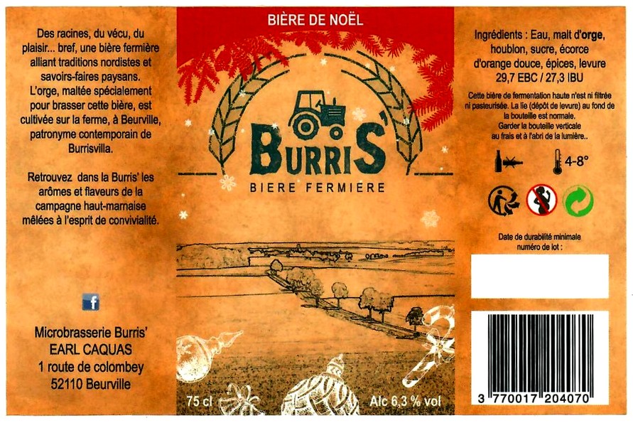 etiquette BRASSERIE BURRIS 04