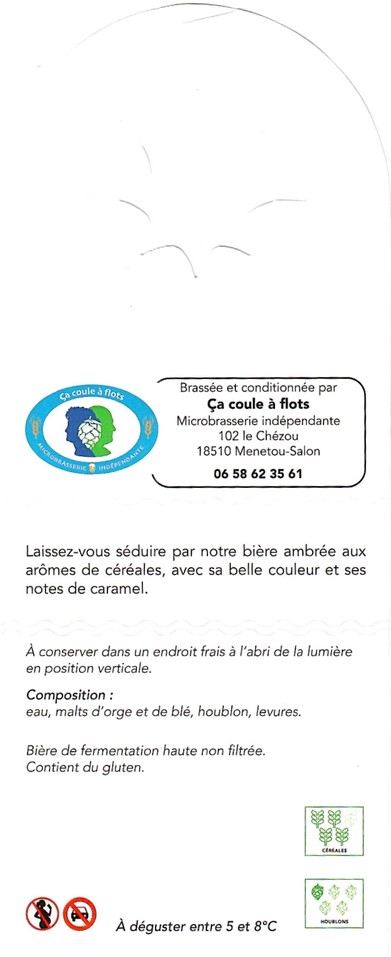 Etiquette BRASSERIE CA COULE A FLOTS 01B