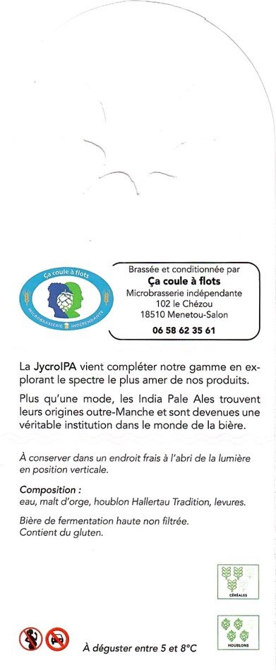 Etiquette BRASSERIE CA COULE A FLOTS 03B