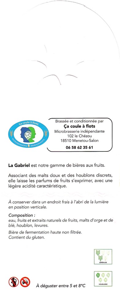 Etiquette BRASSERIE CA COULE A FLOTS 04B