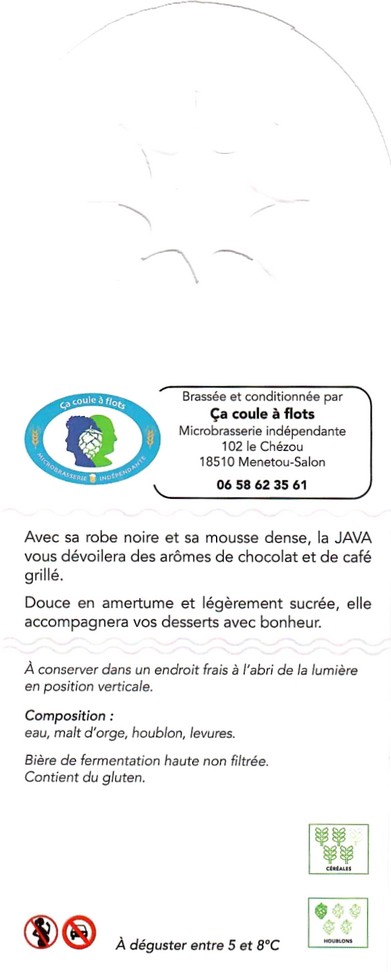 Etiquette BRASSERIE CA COULE A FLOTS 05B