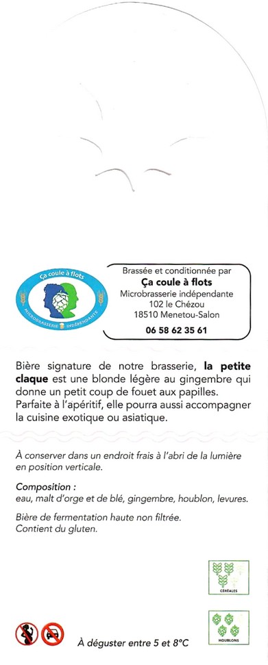 Etiquette BRASSERIE CA COULE A FLOTS 06B