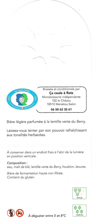 Etiquette BRASSERIE CA COULE A FLOTS 08B