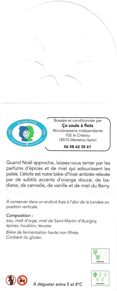 Etiquette BRASSERIE CA COULE A FLOTS 10B