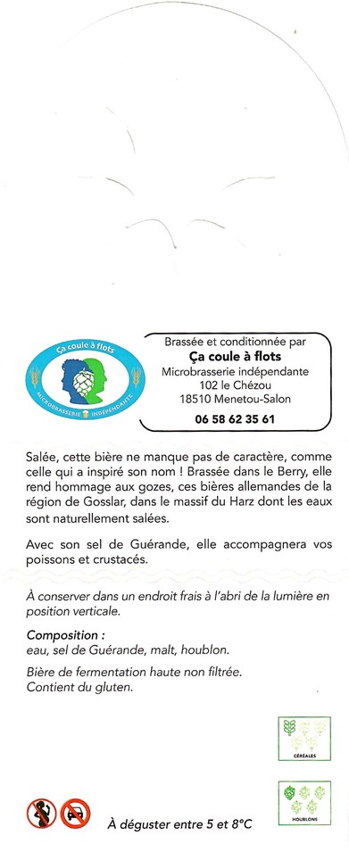 Etiquette BRASSERIE CA COULE A FLOTS 11B