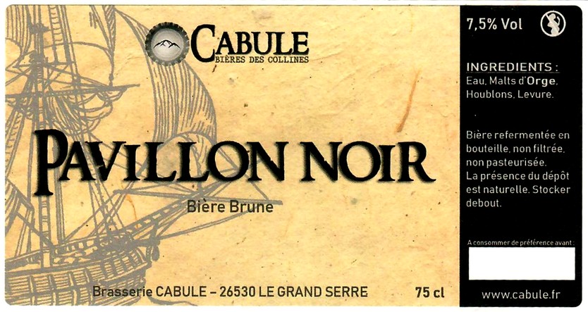 etiquette BRASSERIE CABULE 10