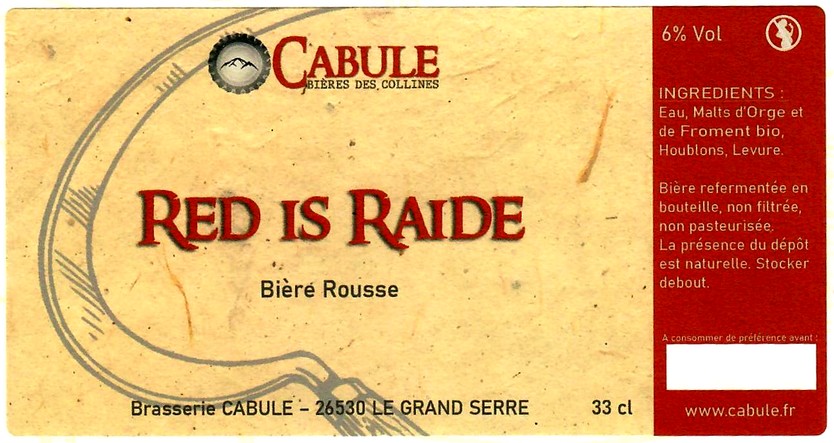 etiquette BRASSERIE CABULE 11