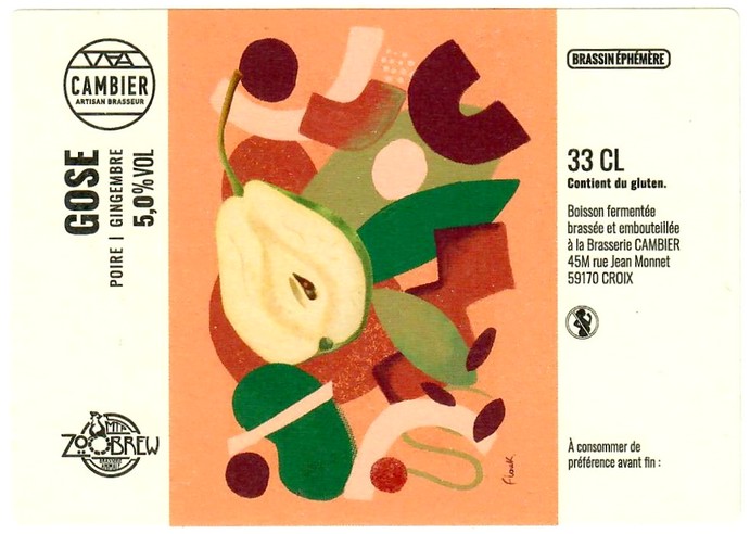 Etiquette BRASSERIE CAMBIER 10