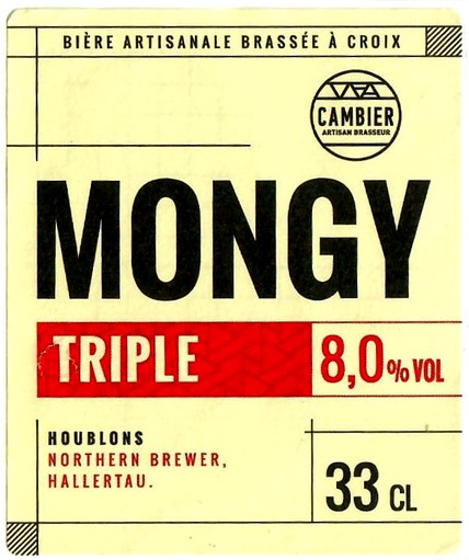 Etiquette BRASSERIE CAMBIER 17