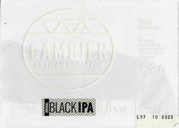 Etiquette BRASSERIE CAMBIER 23