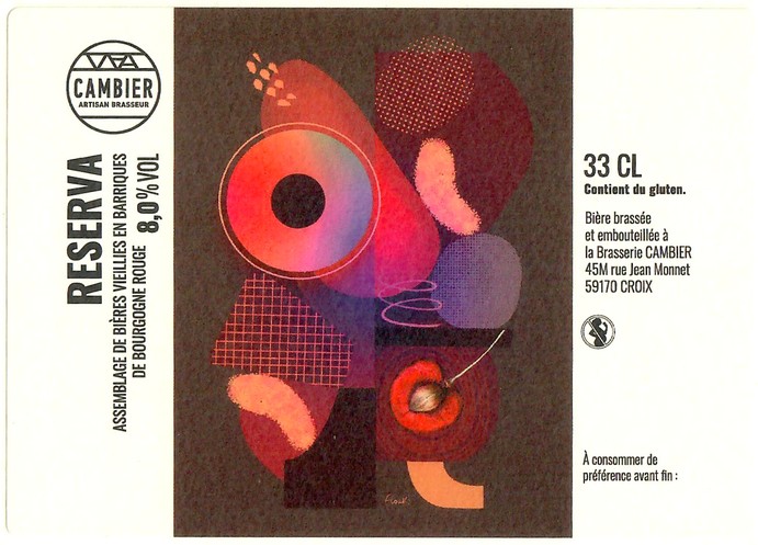 Etiquette BRASSERIE CAMBIER 41