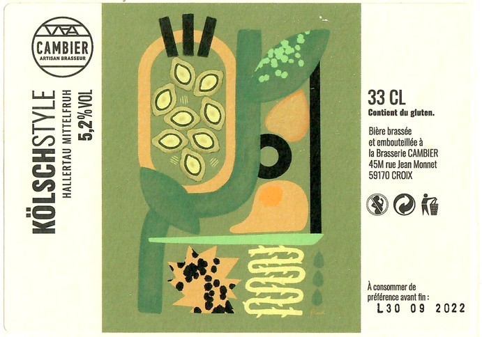 Etiquette BRASSERIE CAMBIER 47