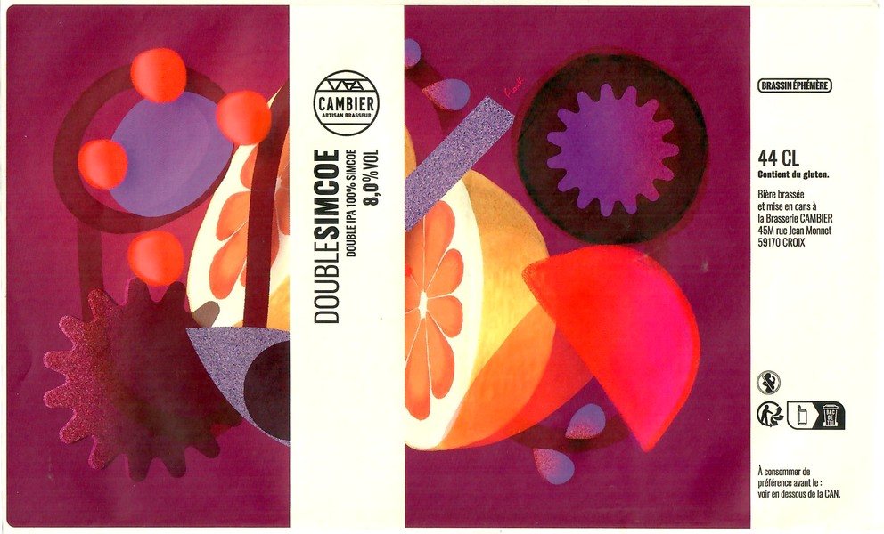 Etiquette BRASSERIE CAMBIER 50