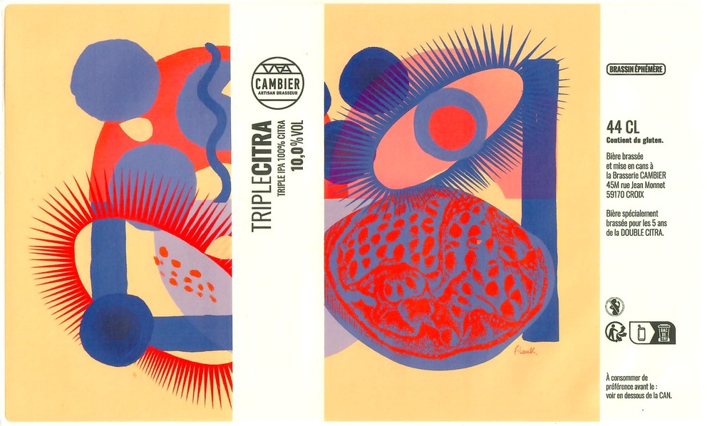 Etiquette BRASSERIE CAMBIER 52