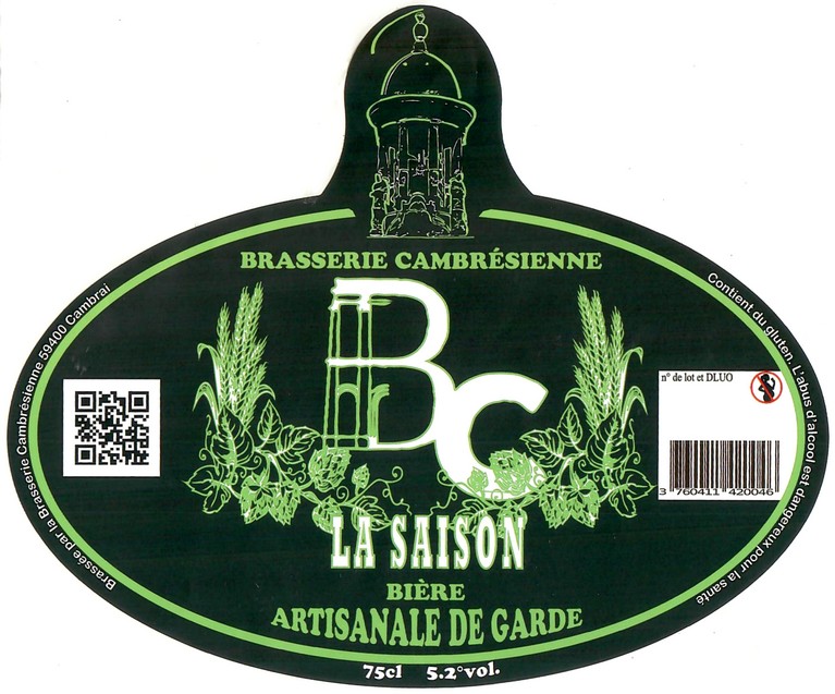 Etiquette BRASSERIE CAMBRESIENNE 10
