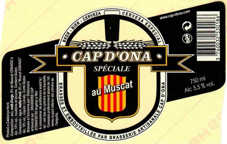 etiquette BRASSERIE CAP D'ONA 03