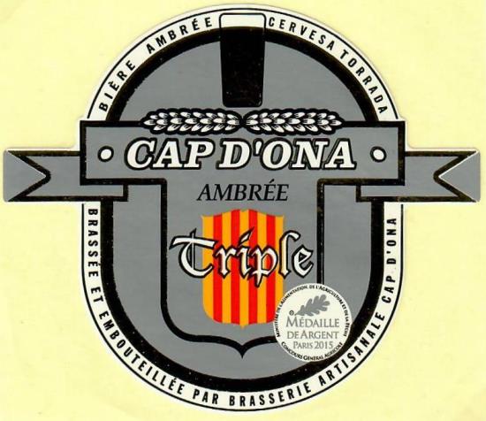 etiquette BRASSERIE CAP D'ONA 05