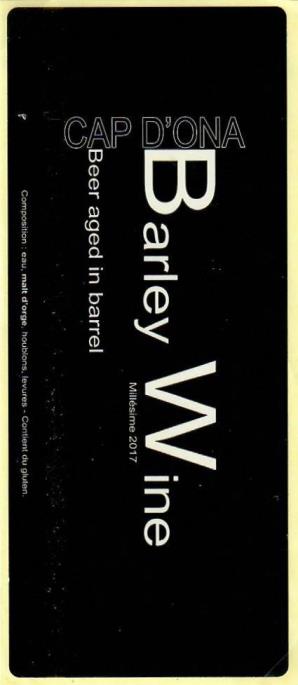 etiquette BRASSERIE CAP D'ONA 16