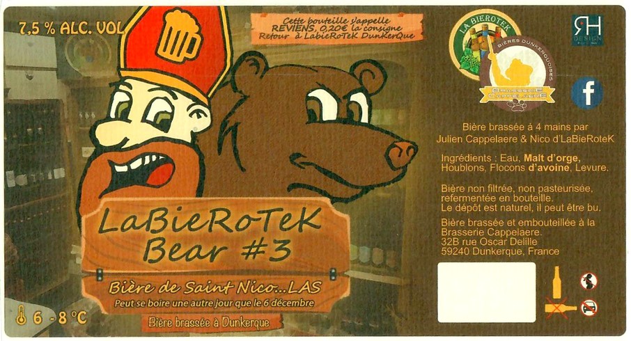 Etiquette BRASSERIE CAPPELAERE 16