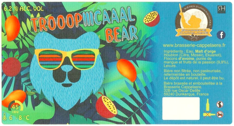 Etiquette BRASSERIE CAPPELAERE 18