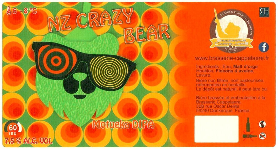 Etiquette BRASSERIE CAPPELAERE 25