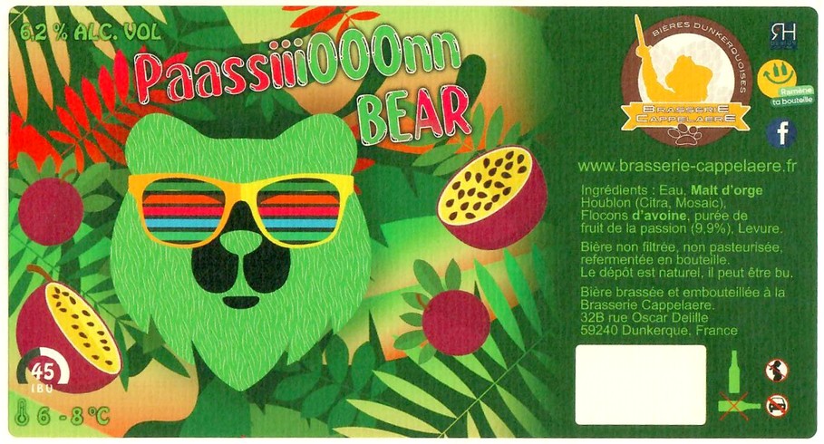 Etiquette BRASSERIE CAPPELAERE 30