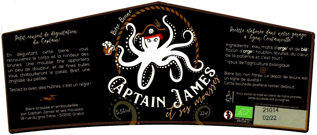 etiquette BRASSERIE CAPTAIN JAMES ET SES MOUSSES 03