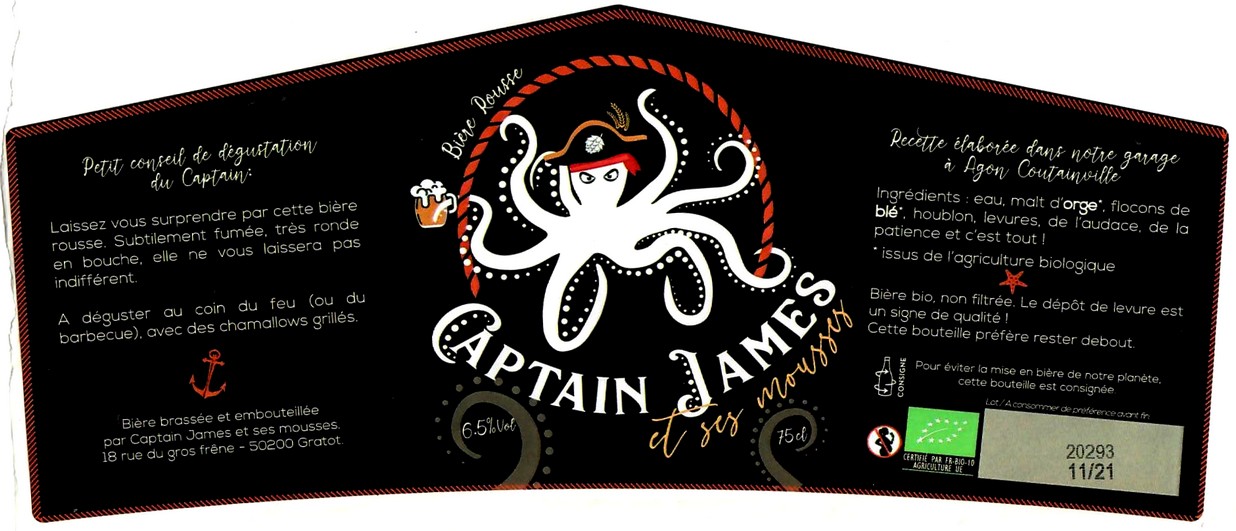 etiquette BRASSERIE CAPTAIN JAMES ET SES MOUSSES 05