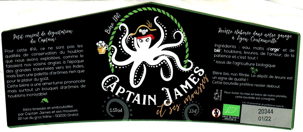 etiquette BRASSERIE CAPTAIN JAMES 08