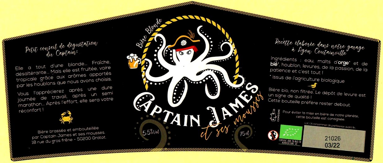 etiquette BRASSERIE CAPTAIN JAMES 10