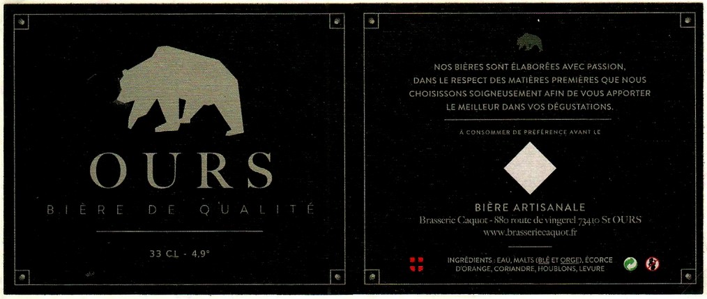 Etiquette BRASSERIE CAQUOT 01