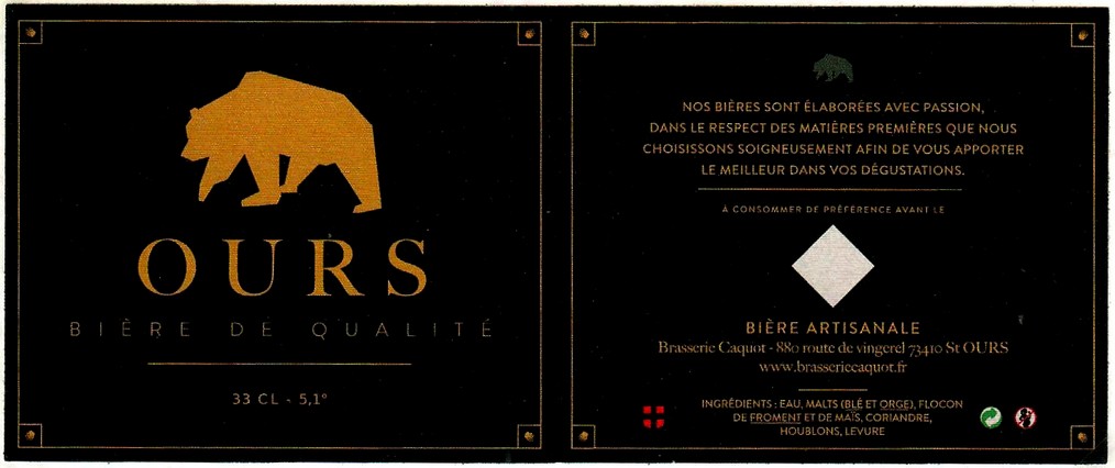 Etiquette BRASSERIE CAQUOT 02