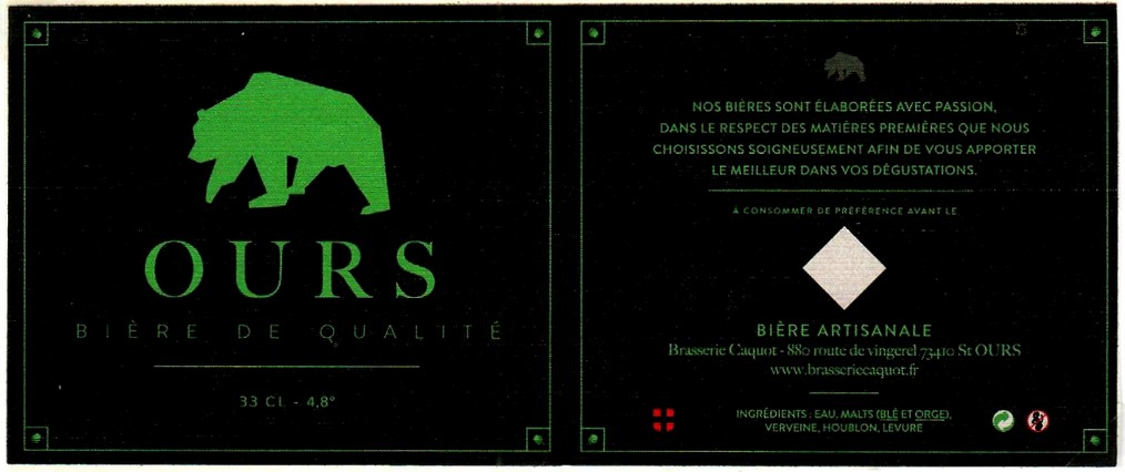 Etiquette BRASSERIE CAQUOT 03