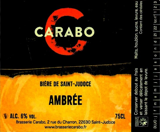 etiquette BRASSERIE CARABO 01