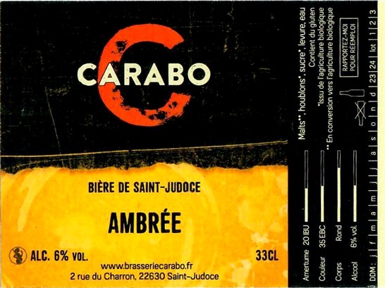 Etiquette BRASSERIE CARABO 06