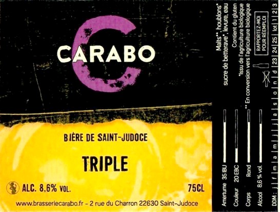 Etiquette BRASSERIE CARABO 07