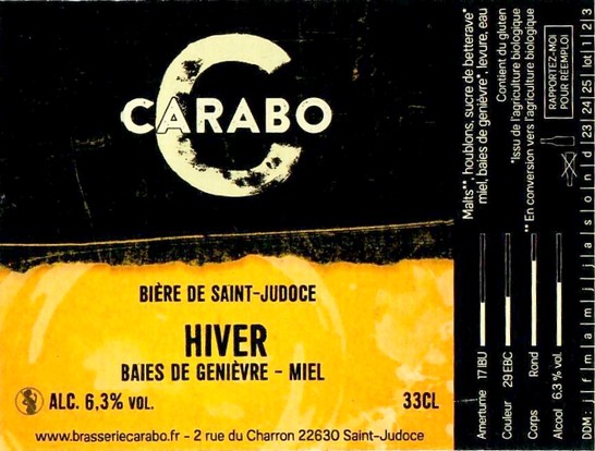 Etiquette BRASSERIE CARABO 09