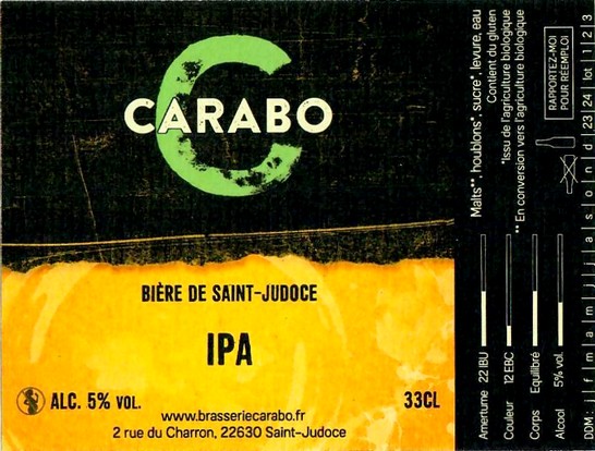 Etiquette BRASSERIE CARABO 12