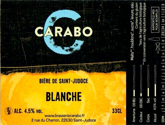 Etiquette BRASSERIE CARABO 14