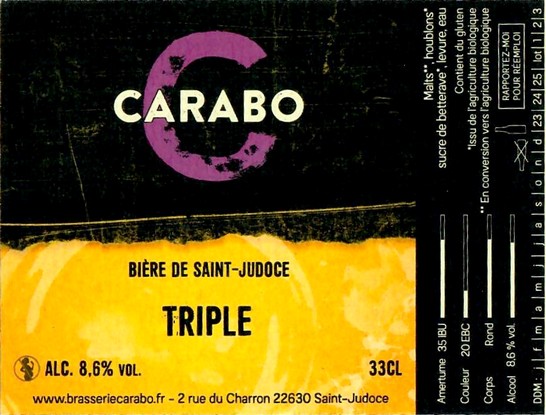 Etiquette BRASSERIE CARABO 15