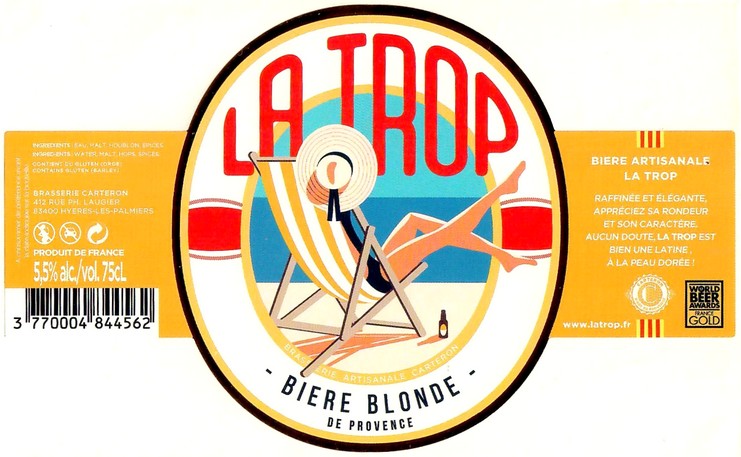 Etiquette BRASSERIE CARTERON 11