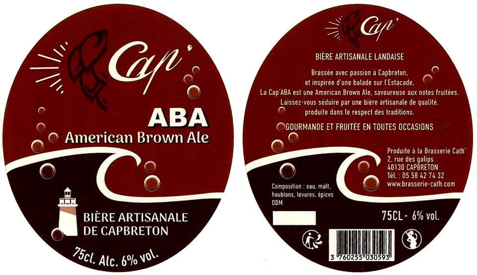 etiquette BRASSERIE CATH 18