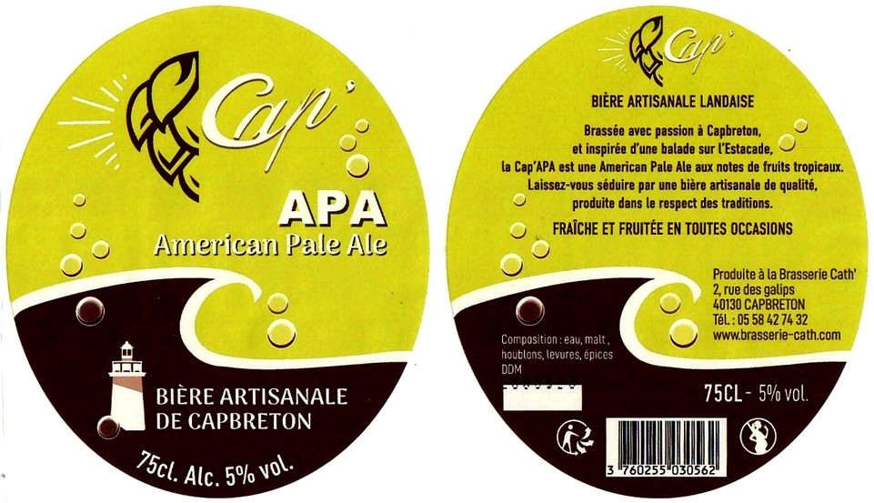 etiquette BRASSERIE CATH 25