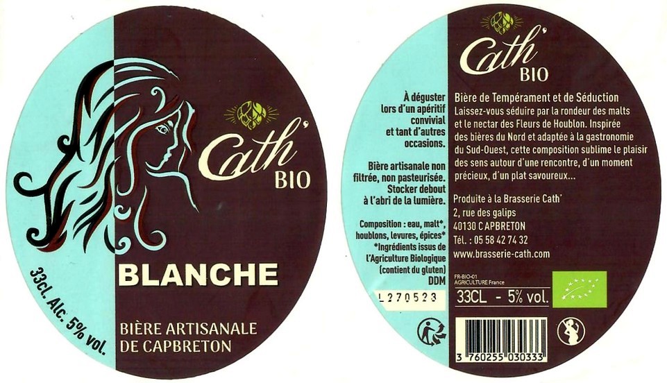 Etiquette BRASSERIE CATH 27