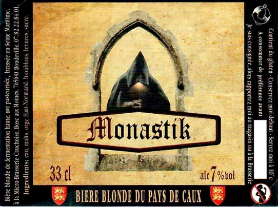 Etiquette BRASSERIE CAUCHOISE 01