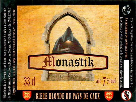 Etiquette BRASSERIE CAUCHOISE 12