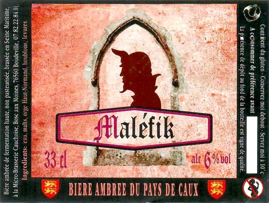 Etiquette BRASSERIE CAUCHOISE 13